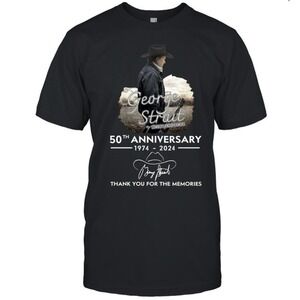 George Strait 50Th Anniversary 2024 Thank You For The Memories Signature Shirt
